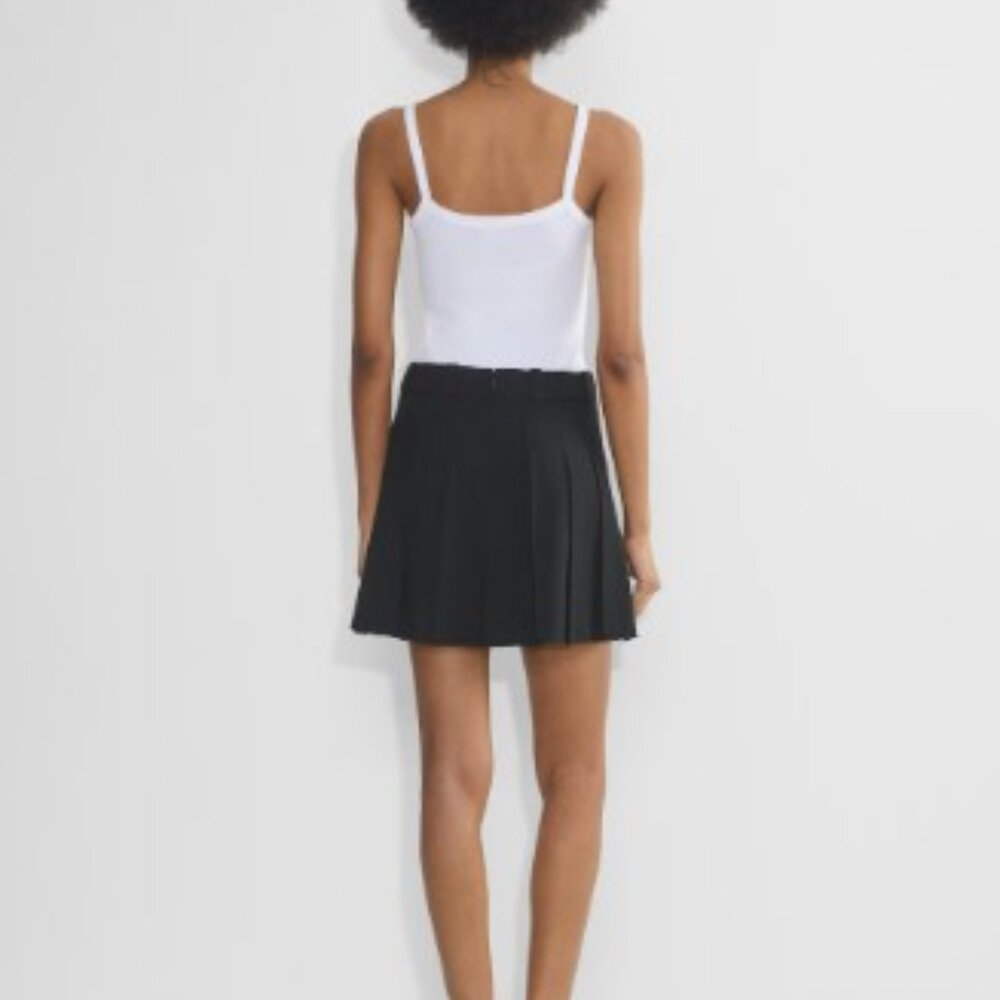 ARITZIA - Sunday Best - Black Olive Micro Pleated High-Waist mini Skirt - Size 4 - Picture 3 of 16